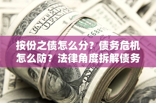 北京按份之债怎么分？债务危机怎么防？法律角度拆解债务分配与风险自保指南