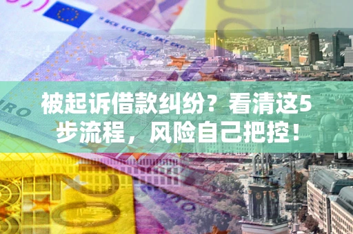 北京被起诉借款纠纷？看清这5步流程，风险自己把控！