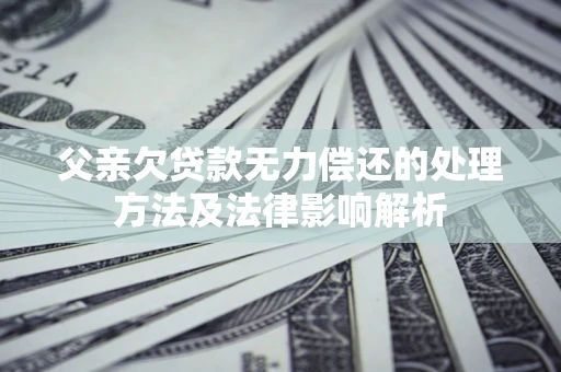 北京父亲欠贷款无力偿还的处理方法及法律影响解析