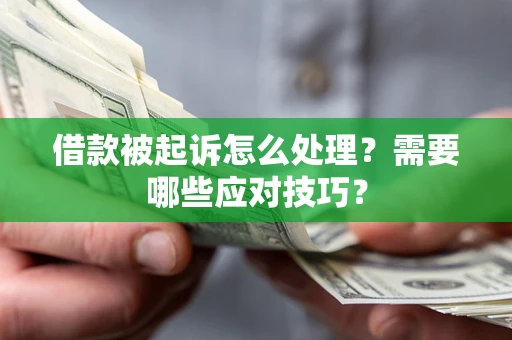 北京借款被起诉怎么处理？需要哪些应对技巧？